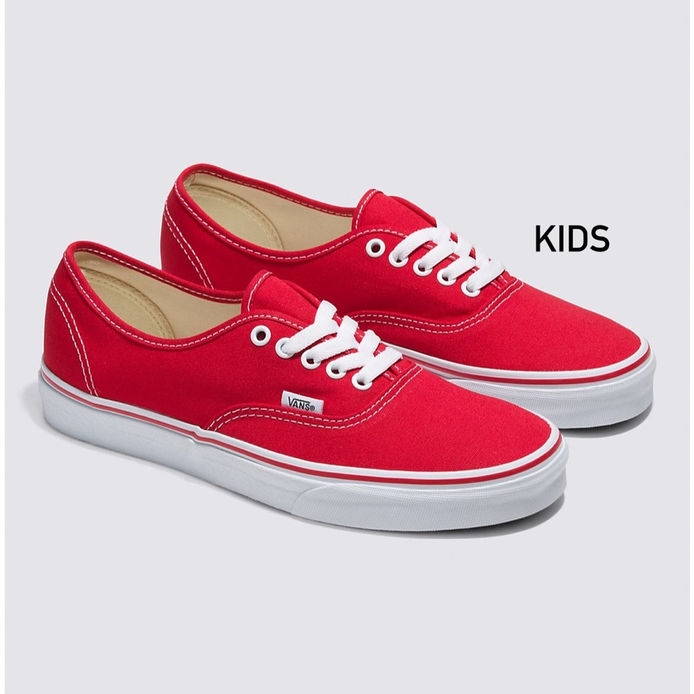 Authentic Red Vans